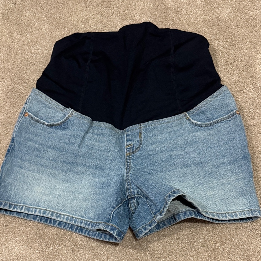 Isabel Maternity by Ingrid & Isabel High Waist Denim Shorts